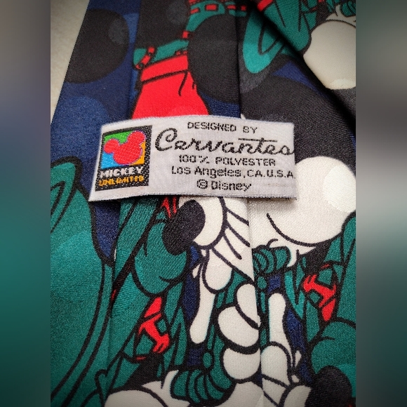Vintage Disney Mickey Mouse Necktie by Cervantes, Perfect Condition Like New! - Picture 4 of 6